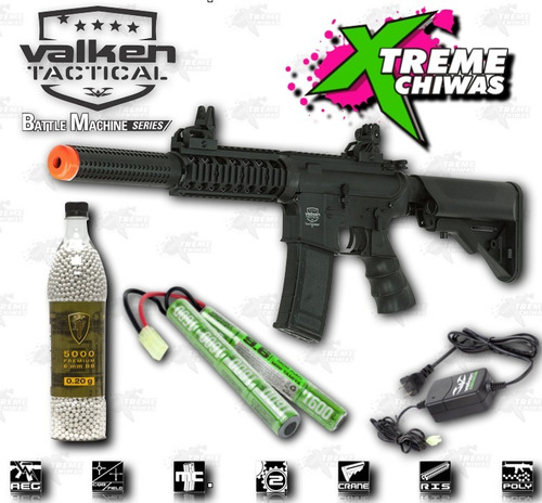 Marcadora Airsoft Electrica Valken Bm Sd Bbs 6mm Xtreme C