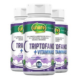 Kit Com 3 L-triptofano + Vitaminas Da Unilife De 60 Cápsulas