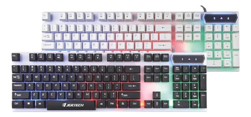 Combo Kit Teclado Y Mouse Gamer Cable Usb Km170 Jertech Mouse Negro Teclado Color Variable