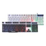 Combo Kit Teclado Y Mouse Gamer Cable Usb Km170 Jertech Mouse Negro Teclado Color Variable