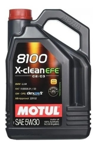 Aceite Motor Motul Xclean Efe 5w30 5l Acea C2/c3 Apto Thp