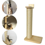 Arranhador Parede Gatos Vertical Sisal Poste Com Base Pet