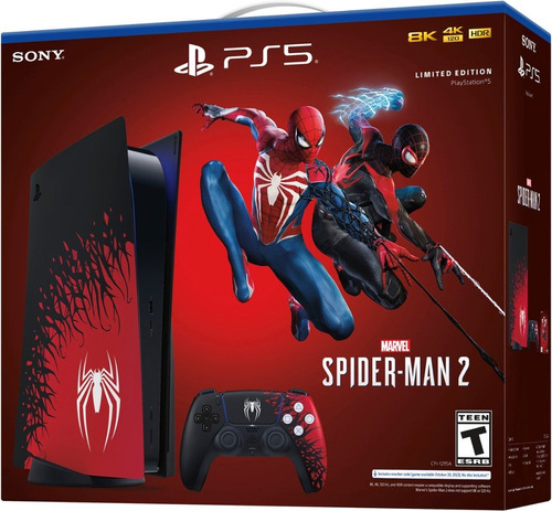 Console Sony Playstation 5 Marvels Spider-man 2 Edição Limitada - Ps5 Com Leitor Edição Spider-man 2 Novo Lacrado A Pronta Entrega