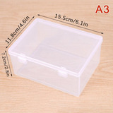 1 Caja De Almacenamiento De Plástico Transparente, Pequeña,