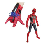 Guante Spiderman Lanza Dardos + Muñeco 17cm Juguete