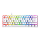 Teclado Huntsman Clicky Mechanical Para Teclado Plateado