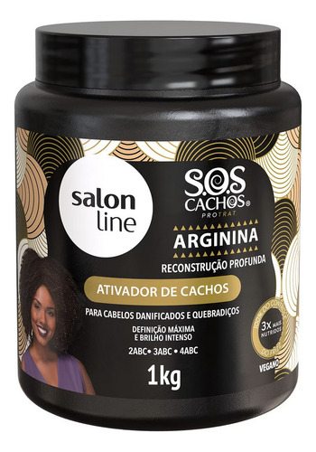 Ativador De Cachos S.o.s Mais Reconstruídos 1kg - Salon Line