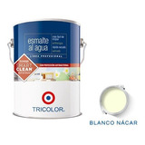 Esmalte Al Agua Profesional 1 Gl Blanco Nacar Tricolor