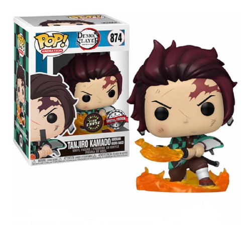 Funko Pop Vynil Anime - Demon Slayer - Tanjiro Chase Glow