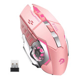 Mouse Gamer Uciefy T85 Inalambrico Led Pink