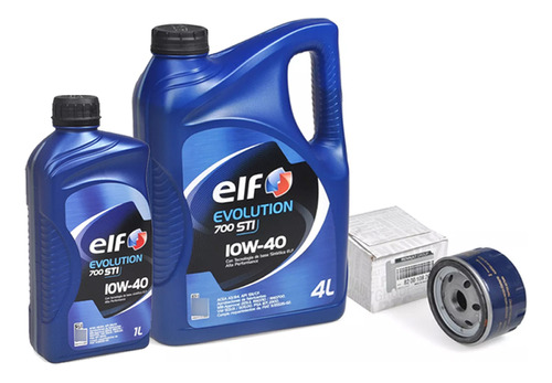 Kit Filtros 5l Aceite Elf 10w40 Renault Laguna 2 F9q 1.9 Dci Foto 2