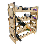 Cava Vino Madera Apilable 6 Botellas Vinoteca Bodega Vino