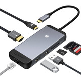 Hub Usb-c Con Rj45 Ethernet Ivanky 7 En 1 Usb C Adaptador Mu