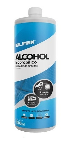 Alcohol Isopropilico Envase De 1 Lt Silimex  Cn-1237