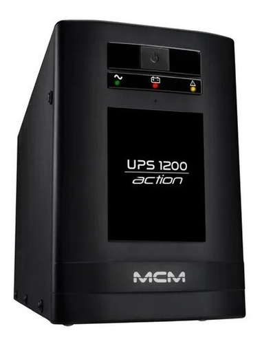 Nobreak Mcm Action 1200va Ups0223 220v Bateria Ext. E Int.