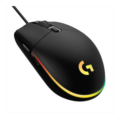 Mouse Gamer Logitech G203 Lightsync Rgb Até 8.000 Dpi Preto