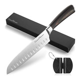 Santoku, Cuchillo De Chef Japonés De 7 Pulgadas, Cuchi...