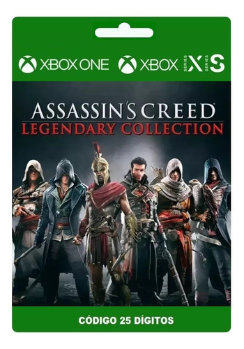 Assassin's Creed Legendary Collection Xbox Código 25 Dígitos