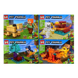 Bloques Para Armar My World Figuras Pack X4 Modelos