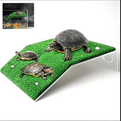 Plataforma Para Tortugas Con Rampa Y Césped Nuevo,ventosa | MercadoLibre