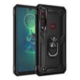 Funda Con Anillo Motorola One Vision Plus + Mica 9d