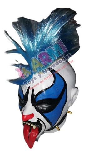 Mascara Luchador Hechura Semiprofesional Psycho Clown Niño