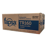 Fapsa Toalla Para Manos En Rollo Blanco 6 Rollos 160 Mt C/u