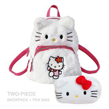 23 2 Piezas, Gran Capacidad Hello Kitty Plush Mochila Sdsa