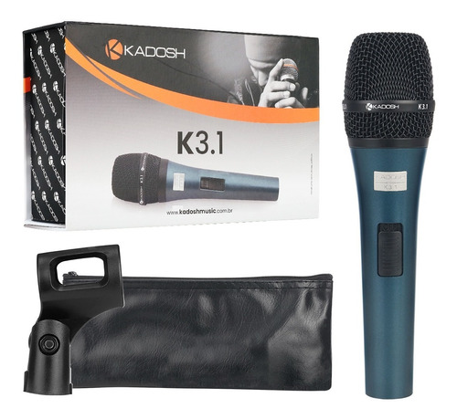 Microfone De Mão Profissional K-3.1 Xlr Kadosh Com Cachimbo