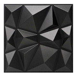 Panel 3d Diamante Negro Pared 3d Negro
