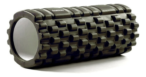 Rodillo Rolo Yoga Randers Arg-018 Foam Roller Masajeador Color Negro