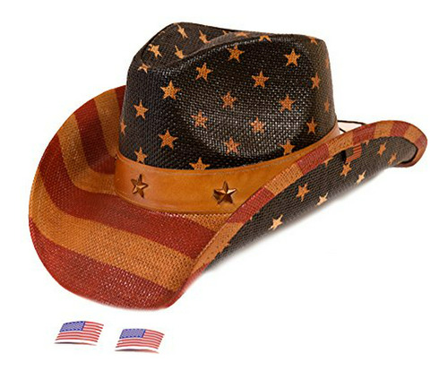 Sombreros - Sombrero Occidental De La Bandera Americana Vint