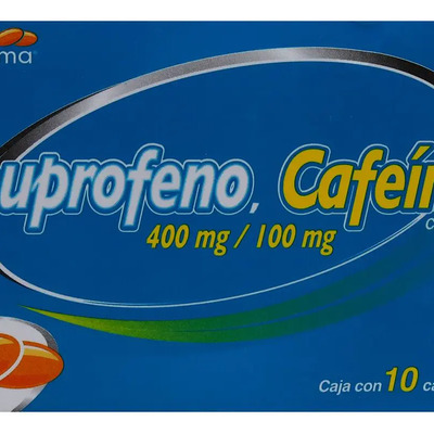 Ibuprofeno Con Cafeína 10 Cápsulas 400mg\u002F100mg Gel Pharma | Meses sin interés