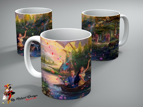 Taza - Tazón De Ceramica Disney Pocahontas 4k Art