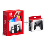 Nintendo Switch Oled 7.0  64 Gb Branco + Pro Controller - Nacional