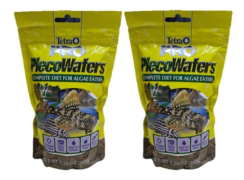 2 Tetra Plecowafers Dieta Comedor Alga Plecostomus 150g C/u