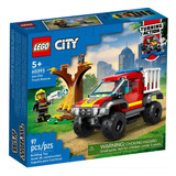 Kit Lego City Camión De Rescate 4x4 Bomberos 60393 97 Piezas