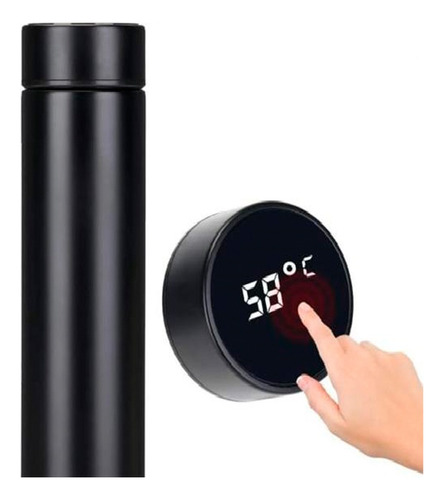 Termo Con Sensor De Temperatura 500 Cc Botella Acero _inox