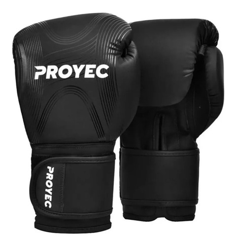 Guantes Boxeo Profesional Proyec Platinum 12 Y 16 Oz Negro