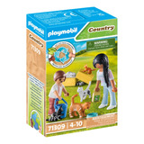 Figura Armable Playmobil Country Familia De Gatos 17 Piezas