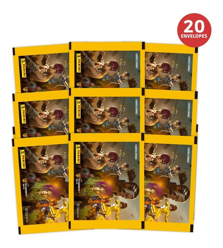 Figurinhas Free Fire Contém 60 Envelopes (300 Cromos)