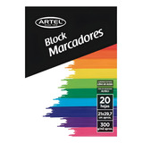 Block Marcadores | 120gr | Tamaño A4 | 25 Hjs | Artel