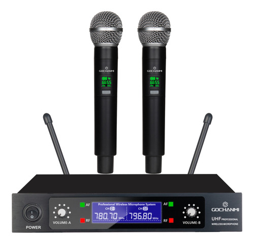 Microfonos Gc Tk100 Inalambricos Sistema Uhf 2 Canales Mano