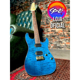 Guitarra Seizi Katana Ozielzinho Collection - Royal Blue Cor Azul Orientação Da Mão Destro