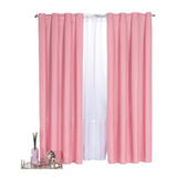 Cortina Decorativa Neo Rosa Corta Colchas Concord