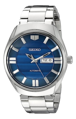 Reloj Seiko Snkn03 Analógico Automático Plateado Hombres