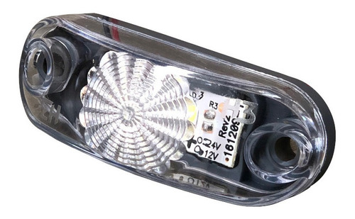 Lanterna Delimitadora Cristal Led 12v 24v Caminhão Baú