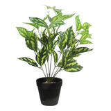 Planta Artificial Interior Maceta Decoracion Jardin 36cm