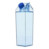 Botella Agua Jugo Tipo Caja De Leche 500ml Cuadrada Vaso