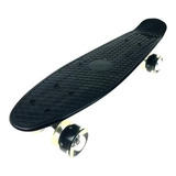 Patineta Skate Tipo Penny Mini Long Board Para Niño En Negro